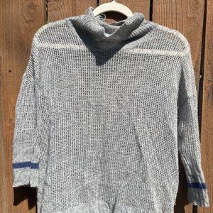 James Perse Cashmere Turtleneck, Grey, Size 1
